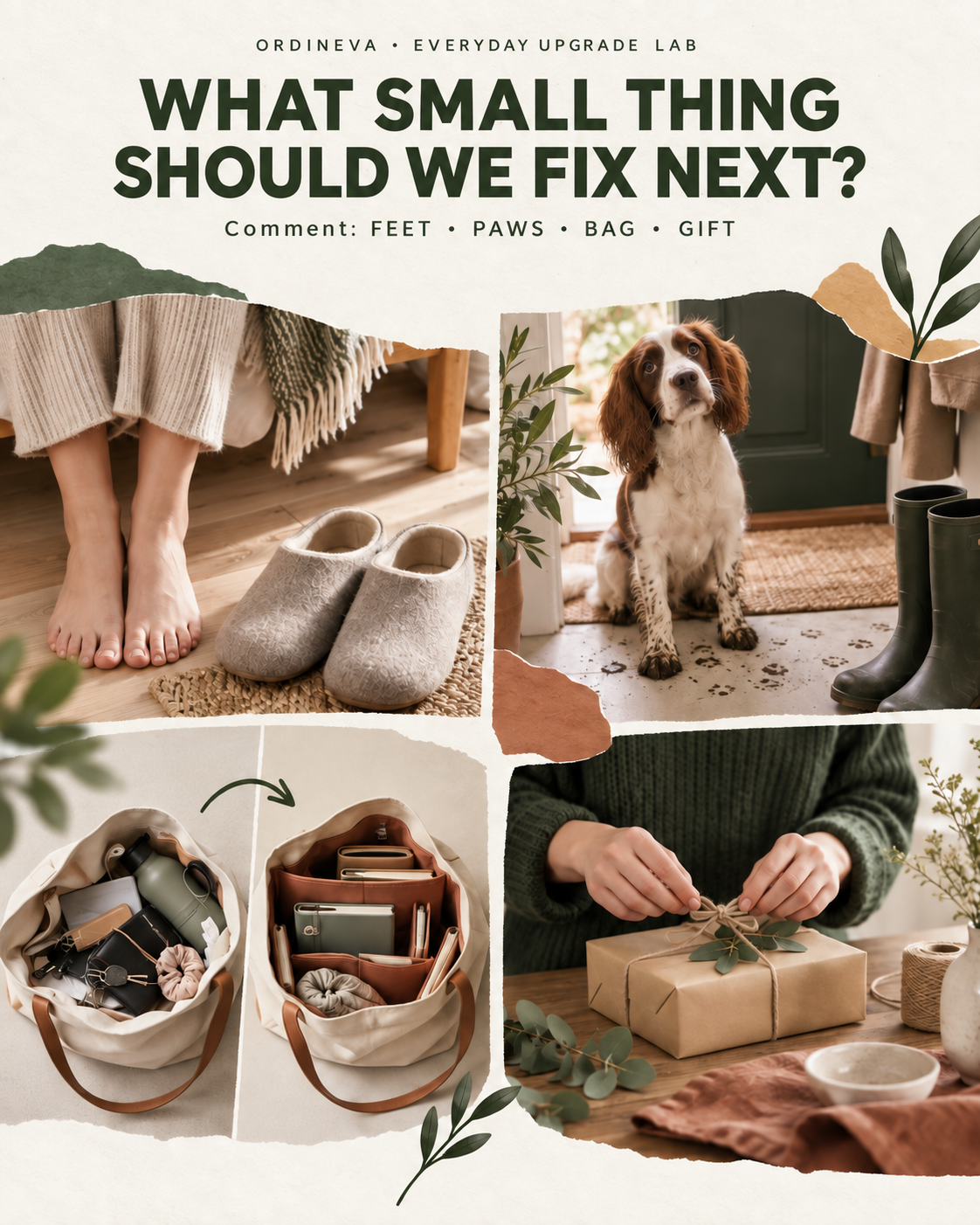 ORDINEVA Everyday Upgrade Lab: feet, paws, bag or gift