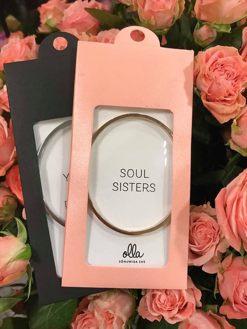 Armband – Soul Sisters (engelsk gravyr)