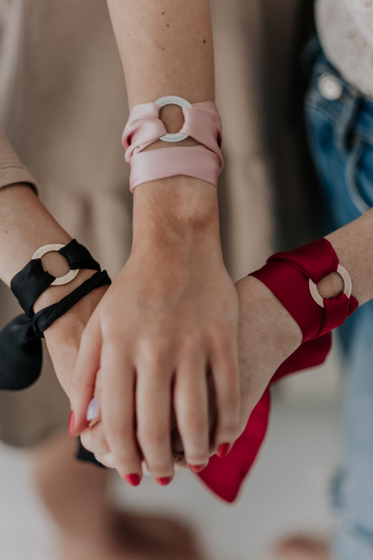 Satin Ribbon Bracelet - LOVE