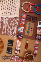 Dog Collar With a Plastic Buckle - Boho