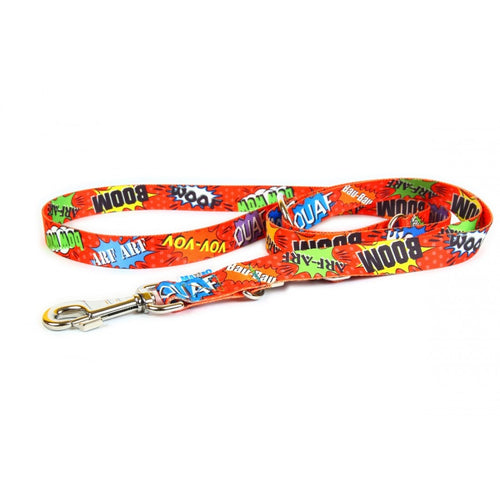 Adjustable Dog Leash – Red Graffiti