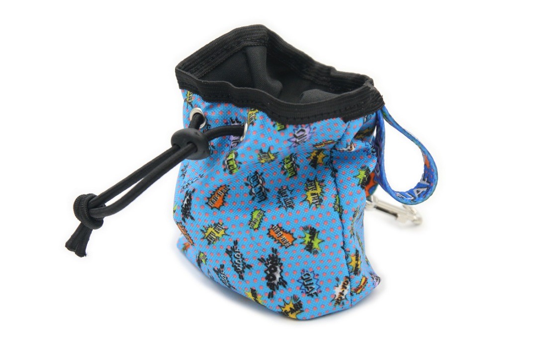 Dog treat Bag - Blue Graffiti