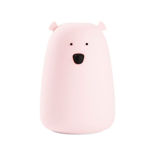 Big Bear Silicone Night Light - Pink