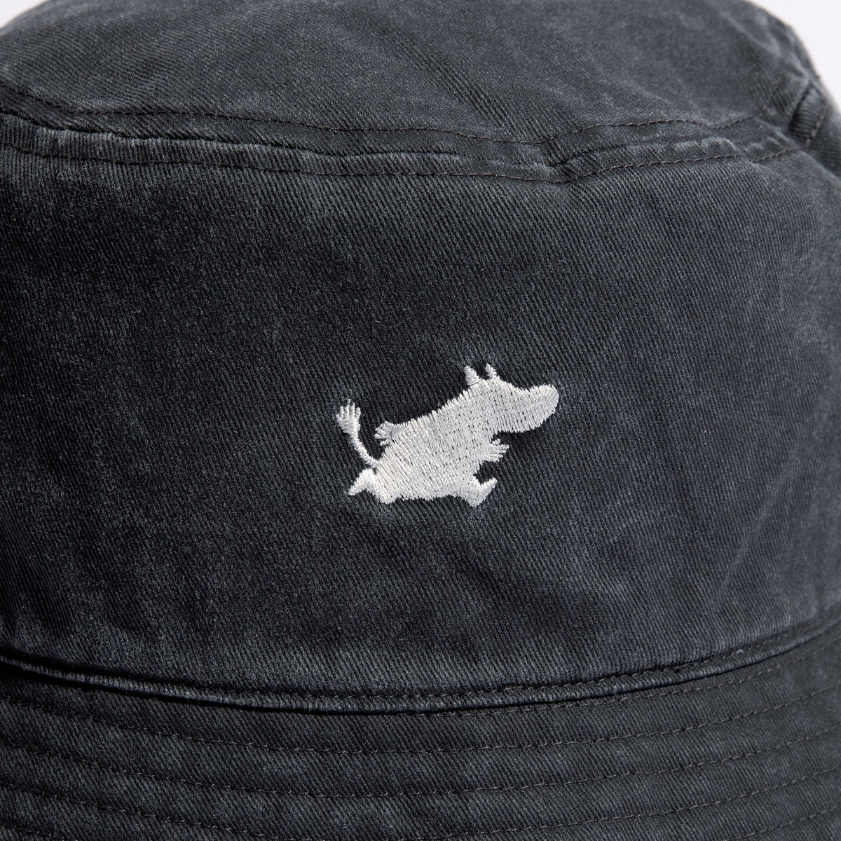 Moomin Classics Washed Denim Bucket Hat - Black
