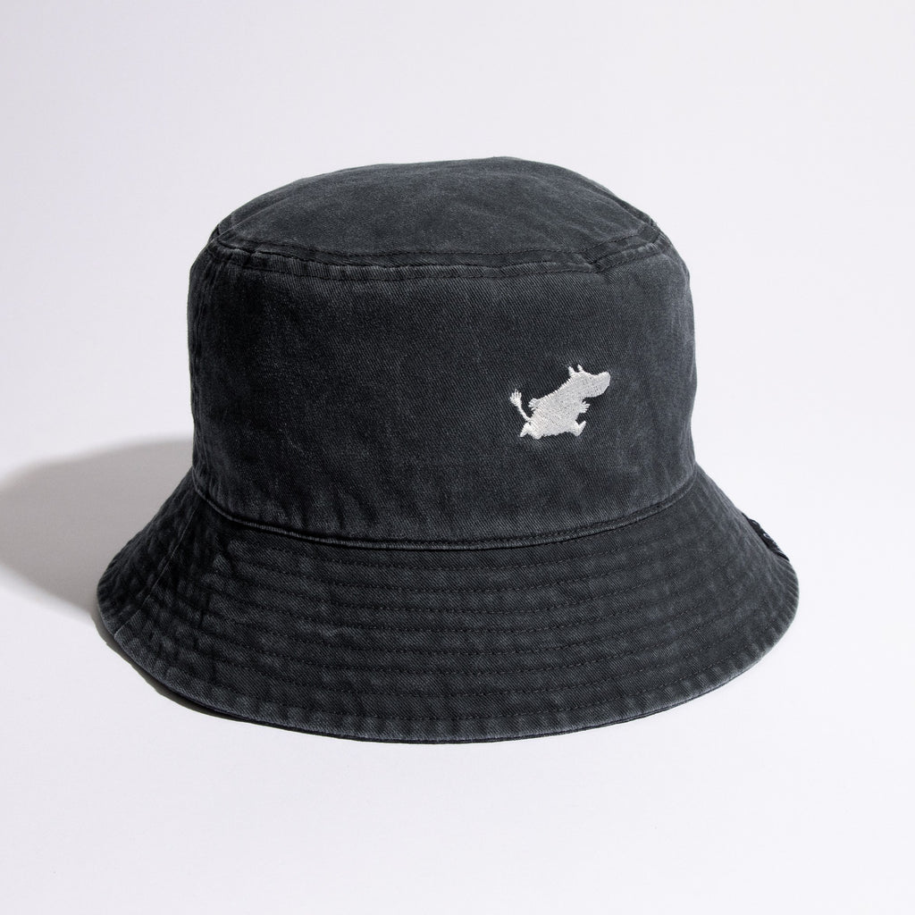 Moomin Classics Washed Denim Bucket Hat - Black